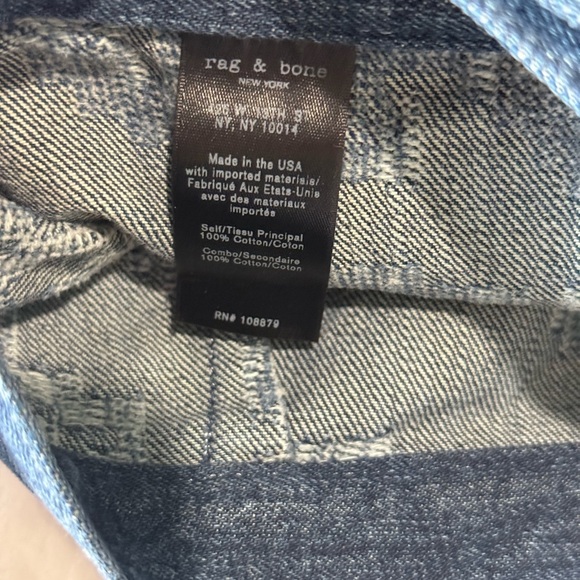 Rag & Bone- Women’s - Blue Denim Wrap Skirt - 4 - Picture 4 of 11